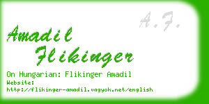 amadil flikinger business card
